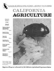 California Agriculture, Vol. 22, No.6