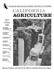 California Agriculture, Vol. 22, No.11