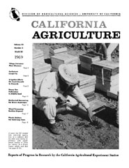 California Agriculture, Vol. 23, No.3