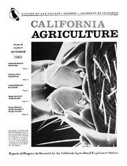 California Agriculture, Vol. 23, No.9