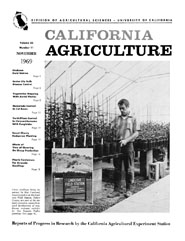 California Agriculture, Vol. 23, No.11