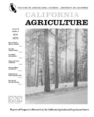 California Agriculture, Vol. 24, No.6