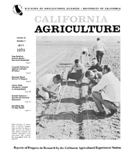 California Agriculture, Vol. 24, No.7