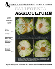 California Agriculture, Vol. 24, No.9