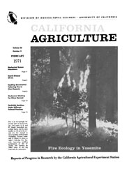 California Agriculture, Vol. 25, No.2