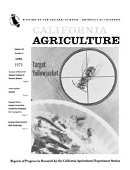 California Agriculture, Vol. 25, No.4