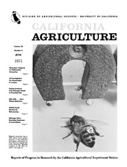 California Agriculture, Vol. 25, No.6