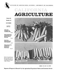 California Agriculture, Vol. 26, No.10