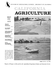 California Agriculture, Vol. 28, No.4