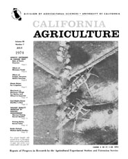 California Agriculture, Vol. 28, No.7