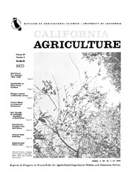 California Agriculture, Vol. 29, No.3