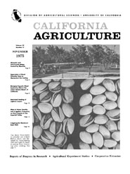 California Agriculture, Vol. 29, No.11
