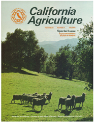 California Agriculture, Vol. 30, No.7