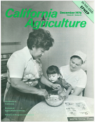 California Agriculture, Vol. 30, No.12