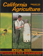 California Agriculture, Vol. 32, No.2