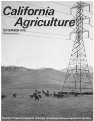 California Agriculture, Vol. 32, No.11