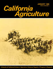 California Agriculture, Vol. 34, No.1