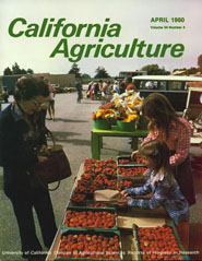 California Agriculture, Vol. 34, No.4