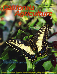 California Agriculture, Vol. 34, No.6