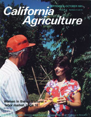 California Agriculture, Vol. 35, No.9