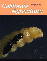California Agriculture, Vol. 36, No.5