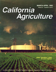 California Agriculture, Vol. 37, No.3