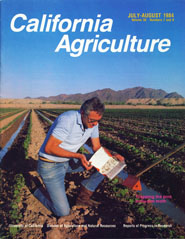 California Agriculture, Vol. 38, No.7
