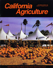 California Agriculture, Vol. 39, No.9