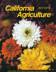 California Agriculture, Vol. 40, No.1