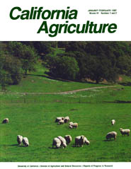 California Agriculture, Vol. 41, No.1