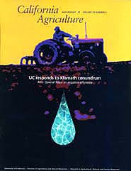 California Agriculture, Vol. 56, No.4