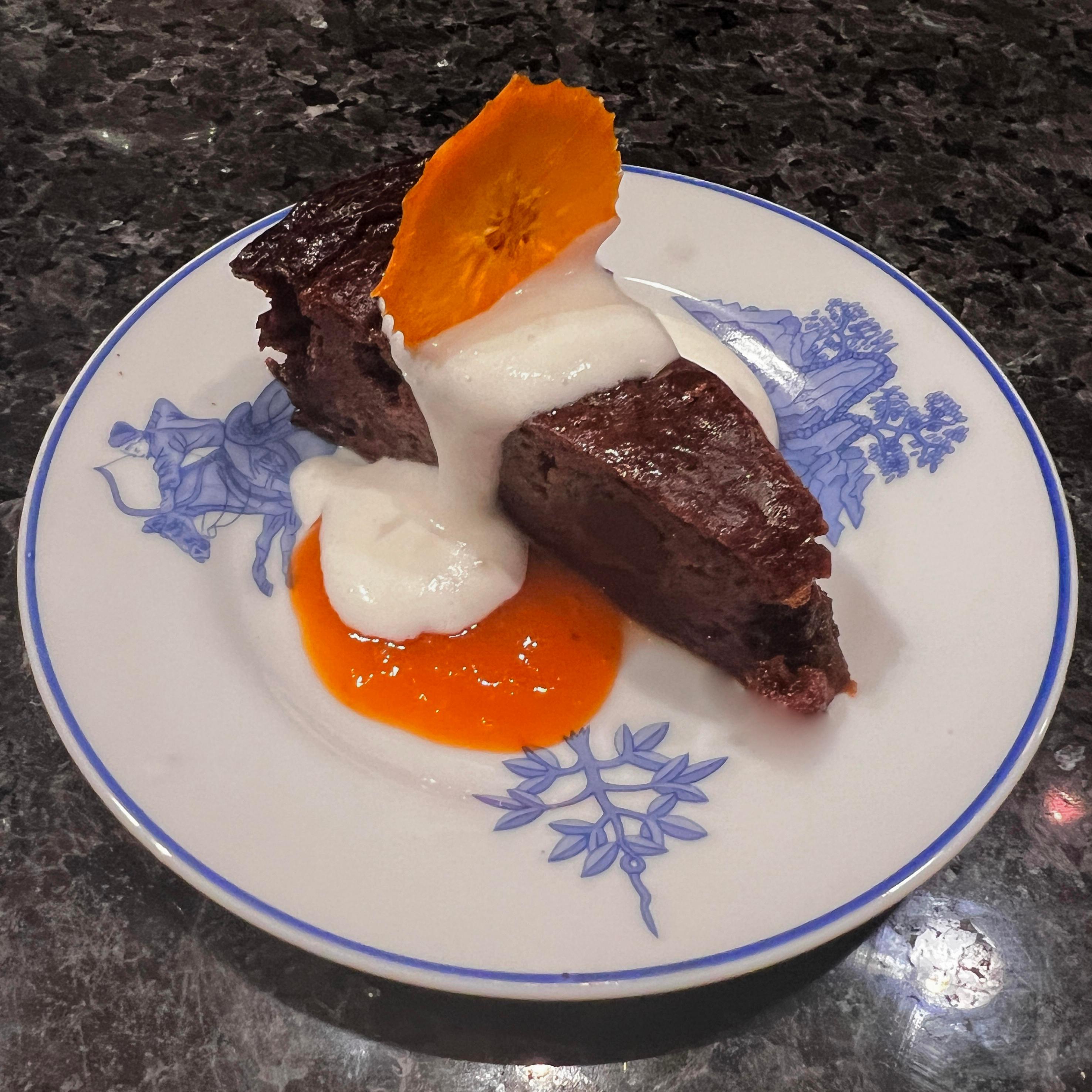 Persimmon pudding (Photo credit to authors).