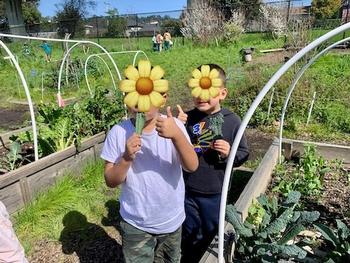 Eager School Garden Learners