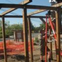 Reconfiguring meant relocating the grape arbor as well.