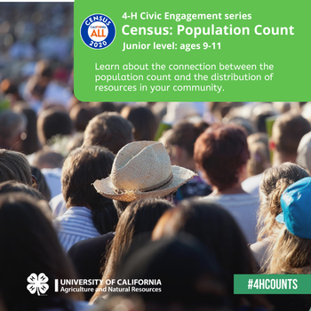 For ages 9-11. Census: Population Count
Learn about the connection between the population count and the distribution of resources in your community.