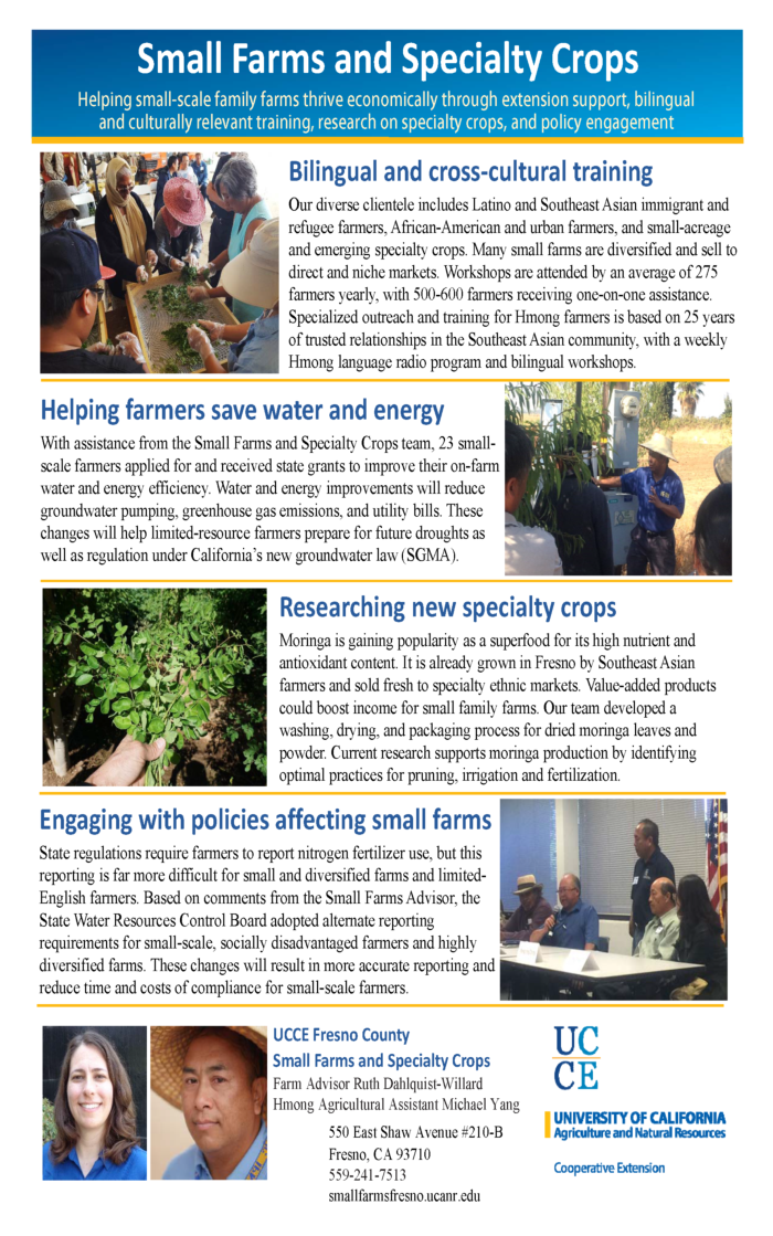 UCCE Fresno Small Farms one pager