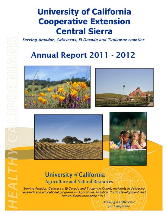 Click to view the UCCE Central Sierra 2011-12 Annual Report