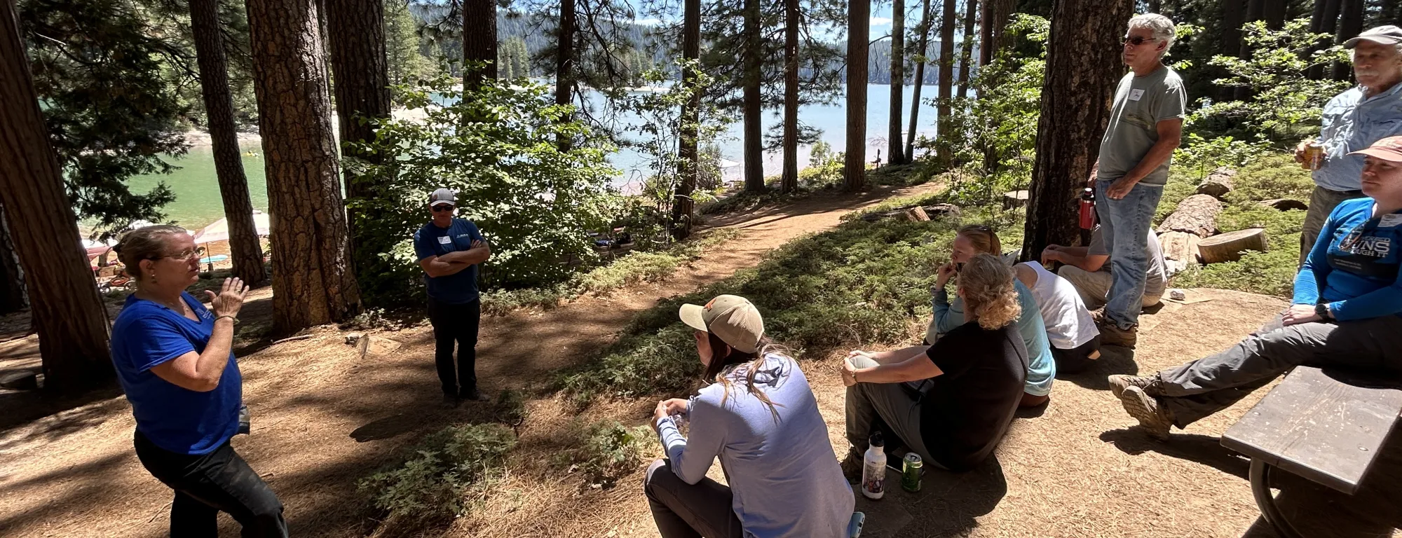 Post-Fire workshop participants at an in-person field day.