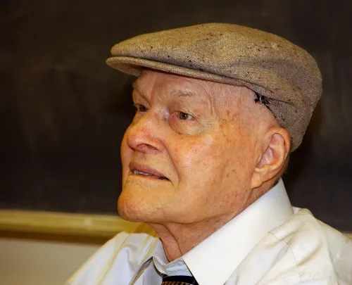 Richard Bohart (1913-2007) on May 15, 2006, when he received the International Society of Hymenopterists Distinguished Research Medal, one of three ever awarded. (Photo by Kathy Keatley Garvey)
