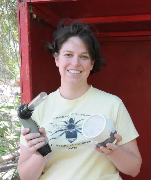 MOSQUITO RESEARCHER Tara Thiemann, a doctoral candidate, UC Davis Department of Entomology, is the recipient of the William C. Reeves New Investigator Award. (Photo by Kathy Keatley Garvey)