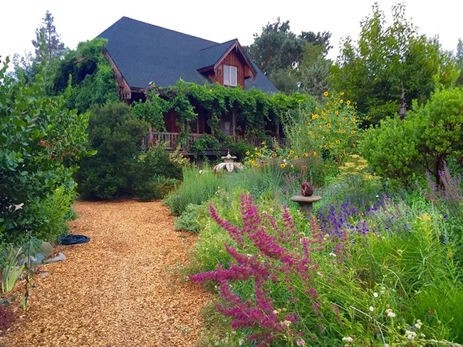 The Frey Gardens at the home of Ben and Kate Frey in Hopland, are inviting.
