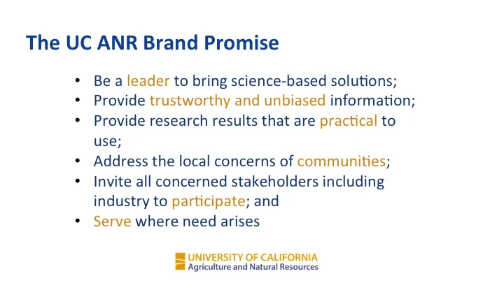 New brand with promise