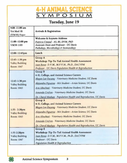 2018 schedule day one