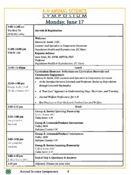 2019 schedule day 2 revised