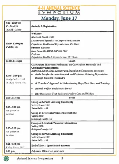 2019 schedule day 1 revised