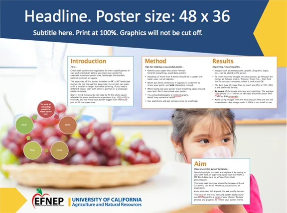 EFNEP 4Healthy Poster Display