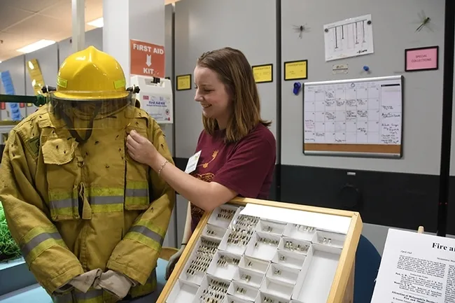 Forest entomologist Crystal Homicz will talk about bark beetles. (Photo by Kathy Keatley Garvey)