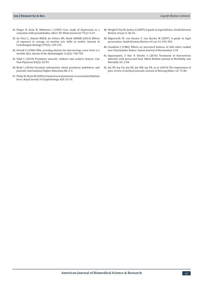 Third and last page of Matan Shelomi's fictitious research paper.