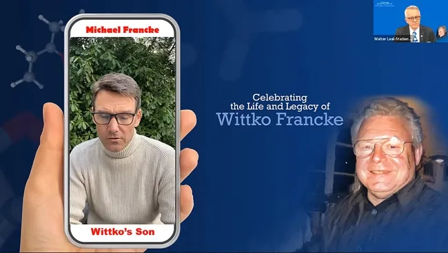 Michael Francke, the youngest of Wittko and Heidi Francke's sons, talks about his father. (Screenshot)