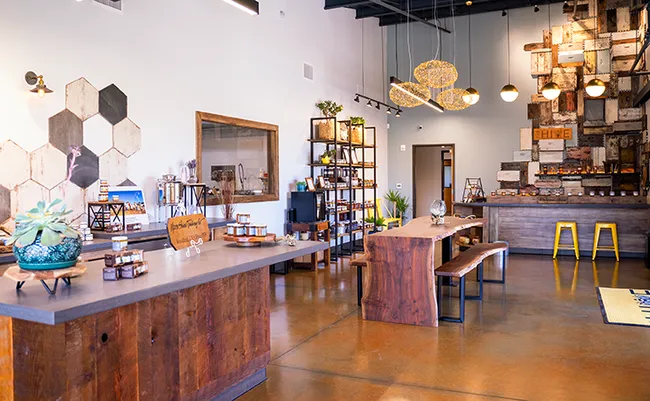 Napa Valley has its wine tasting rooms, but Northern California now as a honey and mead (honey wine) tasting room at The HIVE, Woodland. (Photo by Elizabeth Luu)